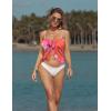 imageEkouaer Womens Coverups Beach Short Sarong Sheer Chiffon Cover Up Bikini Wraps S3XLRed Tie Dye