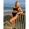 imageEkouaer Womens Cutout One Piece Swimsuits Tribal Bathing Suits Monokini Hollow Out Keyhole Swimwear1 Solid Black