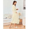 imageEkouaer Womens Robe Long Waffle Knit Bathrobe Lightweight Soft Kimono Robes Loungewear SXXLBeige