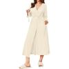 imageEkouaer Womens Robe Long Waffle Knit Bathrobe Lightweight Soft Kimono Robes Loungewear SXXLBeige