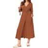 imageEkouaer Womens Robe Long Waffle Knit Bathrobe Lightweight Soft Kimono Robes Loungewear SXXLCaramel Colour