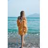 imageEkouaer Womens Swimsuit Cover Up 34 Sleeve Beachwear Bikini Coverups Button Down Oversized Cover Up Shirt S3XLCamel