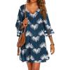Dusty Blue Floral Print