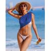 imageEkouaer 2 Pcs Sarong Coverups for Women Beach Wrap Skirt Chiffon Swimsuit Coverup for Swimwear SXXLBlueBlack