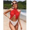 imageEkouaer 2 Pcs Sarong Coverups for Women Beach Wrap Skirt Chiffon Swimsuit Coverup for Swimwear SXXLButterflyblackred