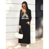 imageEkouaer Sleepwear Women Long Sleeve Hooded Nightgown Contrast Color Full Length Loungewear with Pocket S4XLBlack Rainbow