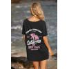 imageEkouaer Womens Swimsuit Beach Cover Up Short Sleeve Cover Ups for Swimwear Bathing Suit Coverups SXXXLBlack California