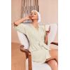 imageEkouaer Robes for Women Waffle Knit Bathrobe Soft Lightweight Knee Length Loungewear SXXLApricot