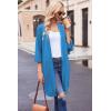 imageEkouaer Robes for Women Waffle Knit Bathrobe Soft Lightweight Knee Length Loungewear SXXLBlue