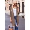 imageEkouaer Robes for Women Waffle Knit Bathrobe Soft Lightweight Knee Length Loungewear SXXLBrown