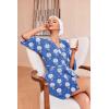 imageEkouaer Robes for Women Waffle Knit Bathrobe Soft Lightweight Knee Length Loungewear SXXLFloral Leopard Blue