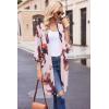 imageEkouaer Robes for Women Waffle Knit Bathrobe Soft Lightweight Knee Length Loungewear SXXLFloral Light Pink
