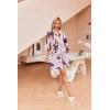 imageEkouaer Robes for Women Waffle Knit Bathrobe Soft Lightweight Knee Length Loungewear SXXLFloral Light Pink