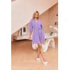 imageEkouaer Robes for Women Waffle Knit Bathrobe Soft Lightweight Knee Length Loungewear SXXLLilac