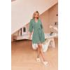 imageEkouaer Robes for Women Waffle Knit Bathrobe Soft Lightweight Knee Length Loungewear SXXLMint Green