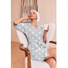 imageEkouaer Robes for Women Waffle Knit Bathrobe Soft Lightweight Knee Length Loungewear SXXLStar Gray