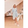 imageEkouaer Robes for Women Waffle Knit Bathrobe Soft Lightweight Knee Length Loungewear SXXLStar Gray