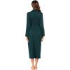 imageEkouaer Women Kimono Robes Full Length Knit Bathrobe Lightweight Soft Sleepwear Vneck Casual Ladies Loungewear SXXLDeep Green