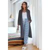 imageEkouaer Womens Zip Up Robe Fleece Bathrobe Long Zipper Lounger Warm Housecoat Long Sleeve Nightgown with Pockets SXXLDeep Grey