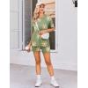imageEkouaer Womens Maternity Pajamas Sets 2 Piece Outfits Short Sleeve Shirts and Biker Shorts Pregnancy Loungewear Mama ClothesFloral Green