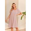 imageEkouaer Womens NursingDeliveryLaborHospital Nightdress Short Sleeve Maternity Nightgown with Button SXXLDirty Pink