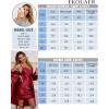 imageEkouaer Womens Satin Robe Set Nightgown with Robes Silk Pajama Set 2 Pieces Lingerie Cowl Neck Cami Sleepwear SetsCoffee
