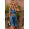 imageEkouaer Womens Satin Silk Nightgown V Neck Nightie Tank Sleepshirt Sleeveless Summer Dress Comfy LoungewearBlue