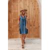 imageEkouaer Womens Satin Silk Nightgown V Neck Nightie Tank Sleepshirt Sleeveless Summer Dress Comfy LoungewearBlue