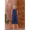 imageEkouaer Womens Satin Silk Nightgown V Neck Nightie Tank Sleepshirt Sleeveless Summer Dress Comfy LoungewearNavy Blue