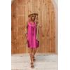 imageEkouaer Womens Satin Silk Nightgown V Neck Nightie Tank Sleepshirt Sleeveless Summer Dress Comfy LoungewearRose Red