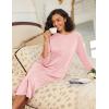 imageEkouaer Zipper Robes for Women Ribbed Knit Bathrobe Lightweight Full Length Loungewear with Pockets S3XLLight Pink