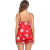 imageEkouaer Satin Pajamas Womens Soft Sleepwear Lingerie Silk Cami Shorts Set Nightwear SXXLSnowflake