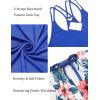 imageEkouaer Womens Cami Pajama Set Sleeveless Racerback Tank Top Pjs Soft SleepwearBlue Floral