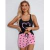 imageEkouaer Womens Cami Pajama Set Sleeveless Racerback Tank Top Pjs Soft SleepwearButterfly Print