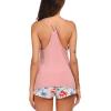 imageEkouaer Womens Cami Pajama Set Sleeveless Racerback Tank Top Pjs Soft SleepwearLilac Floral