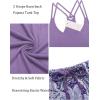 imageEkouaer Womens Cami Pajama Set Sleeveless Racerback Tank Top Pjs Soft SleepwearPurple Floral