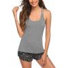 Dark Grey Floral
