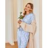 imageEkouaer 2 Pack Womens Pajama Sets Short Sleeve Tops Jogger Pants Lounge Sets Soft Loungewear Printed Pj with PocketsPink Catblue Cat