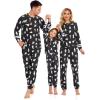 imageEkouaer Sweatsuits Womens Loungewear Set Tracksuit Long Sleeve Pajamas Set with Pockets 2 Piece Outfits Lounge SetsChristmas Black