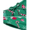 imageEkouaer Sweatsuits Womens Loungewear Set Tracksuit Long Sleeve Pajamas Set with Pockets 2 Piece Outfits Lounge SetsChristmas Green