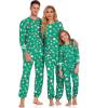 imageEkouaer Sweatsuits Womens Loungewear Set Tracksuit Long Sleeve Pajamas Set with Pockets 2 Piece Outfits Lounge SetsChristmas Green