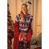 imageEkouaer Sweatsuits Womens Loungewear Set Tracksuit Long Sleeve Pajamas Set with Pockets 2 Piece Outfits Lounge SetsChristmas Snowman