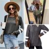 imageEkouaer Sweatsuits Womens Loungewear Set Tracksuit Long Sleeve Pajamas Set with Pockets 2 Piece Outfits Lounge SetsGrey