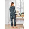 imageEkouaer Sweatsuits Womens Loungewear Set Tracksuit Long Sleeve Pajamas Set with Pockets 2 Piece Outfits Lounge SetsGrey Stars