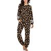 imageEkouaer Sweatsuits Womens Loungewear Set Tracksuit Long Sleeve Pajamas Set with Pockets 2 Piece Outfits Lounge SetsHalloween Pumpkin
