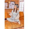 imageEkouaer Sweatsuits Womens Loungewear Set Tracksuit Long Sleeve Pajamas Set with Pockets 2 Piece Outfits Lounge SetsLight Gray Star