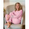 imageEkouaer Sweatsuits Womens Loungewear Set Tracksuit Long Sleeve Pajamas Set with Pockets 2 Piece Outfits Lounge SetsLight Pink
