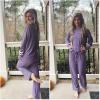imageEkouaer Sweatsuits Womens Loungewear Set Tracksuit Long Sleeve Pajamas Set with Pockets 2 Piece Outfits Lounge SetsLight Purple
