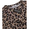 imageEkouaer Tie Dye Pajamas Set Womens Loungewear Sleepwear 2 Piece PJ SetsBrown Black Leopard