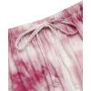 imageEkouaer Tie Dye Pajamas Set Womens Loungewear Sleepwear 2 Piece PJ SetsTie Dye Fuchsia
